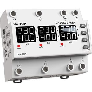 Releu protectie tensiune IEK VA-PRO-3F63A, 63A, IP20, 400V