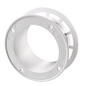 Flansa plastic, 125 mm, alb 