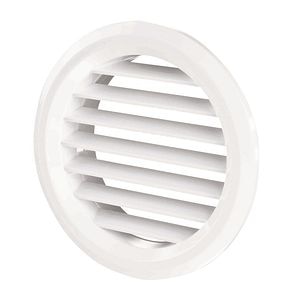 Set 2 grile ventilatie rotunde 50 mm alb