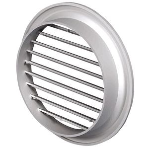 Set 2 grile ventilatie rotunde 50 mm maro