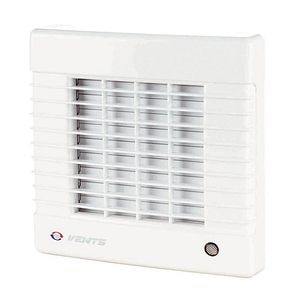 Ventilator baie cu jaluzele automate si timer, 100 mm, 18 W, 165 x 150 x 92 mm • Vents