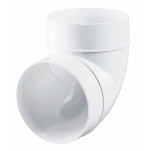 Cot PVC, unghi 90, diametru 100 mm, alb 