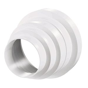 Reductie ventilatie PVC, universala 80/100/120/125/150