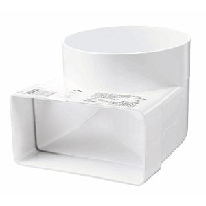 Conector cot unghi 90, alb, 60 x 120 mm 