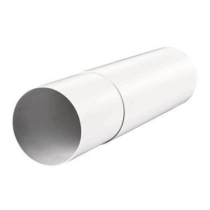 Tub telescopic PVC, 125 mm, 350-500 mm, alb