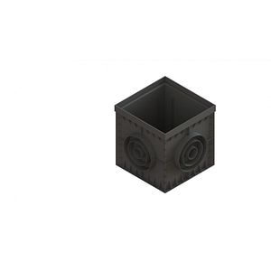 Camin PP  Negru patrat A15-C250 300x300 • Vodaland