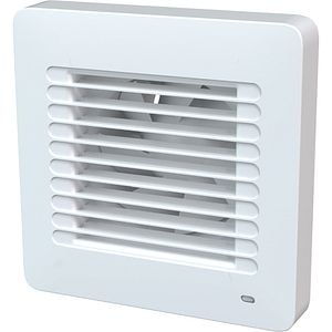 Ventilator axial VENTS Alta 100 T, 11 W, 100 mm, Timer, Jaluzele automate, alb