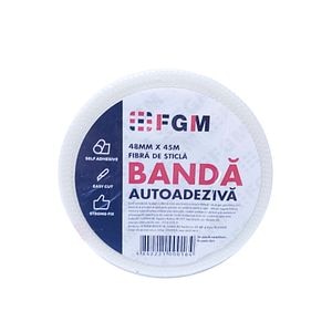 Banda autoadeziva pentru acoperire rosturi, alb, 45 m x 48 mm • FGM