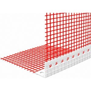 Profil colt cu plasa, exterior, PVC, 150 x 2500 mm