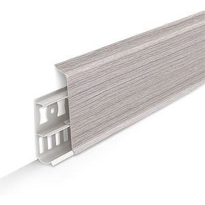 Plinta Wood Class D85, PVC, frasin gri, 2.2 m