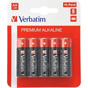 Baterie alcalina VERBATIM 49875, AA, 1.5V, 10buc