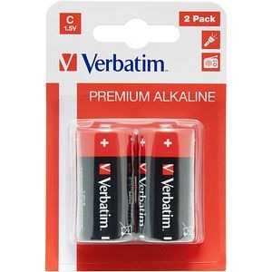 Baterie alcalina VERBATIM 49922, C, 1.5V, 2buc