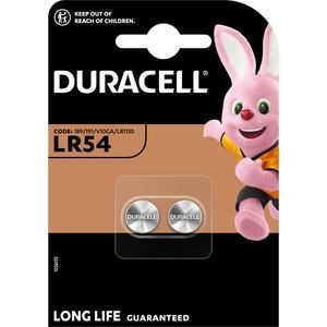 Baterii Alcaline DURACELL LR54, Long Lasting Power, 1.5V, 2 bucati