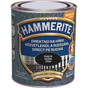 Email pentru obiecte metalice, interior/exterior, culoare negru, 0.75 L  Hammerite