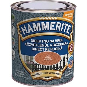 Email pentru metal lovitura de ciocan, interior/exterior, culoare aramiu, 0.75 L • Hammerite