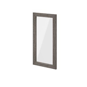 Usa dresing transparenta, sticla, gri stejar, 37 x 75 cm • GoodHome Atomia