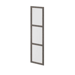 Usa dressing, sticla, W50Xh187 gri stejar • GoodHome Atomia