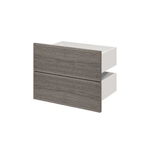 Sertar exterior, 35 x 50 cm Gri stejar 2 bucati • GoodHome Atomia