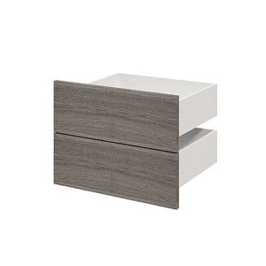 Sertar exterior, 45 x 50 cm Gri stejar 2 bucati • GoodHome Atomia