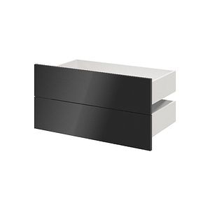 Sertar exterior, 45 x 75 cm, antracit, set 2 bucati • GoodHome Atomia