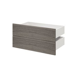 Sertar exterior, 45 x 75 cm Gri stejar 2 bucati • GoodHome Atomia