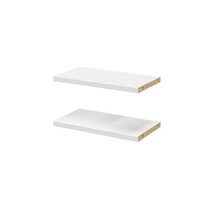 Pachet 2 rafturi, albe, 37 x 20 cm • GoodHome Atomia