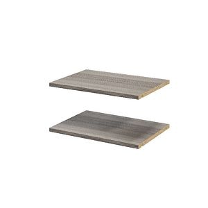 Pachet 2 rafturi, gri stejar, 50 x 35 cm • GoodHome Atomia