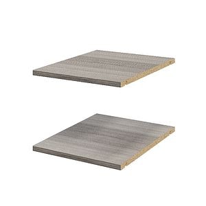 Pachet 2 rafturi, gri stejar, 37 x 45 cm  GoodHome Atomia