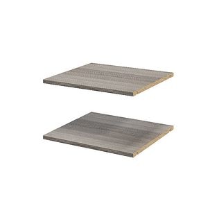 Pachet 2 rafturi, gri stejar, 50 x 45 cm  GoodHome Atomia