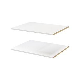 Pachet 2 rafturi, alb, 75 x 58 cm • GoodHome Atomia