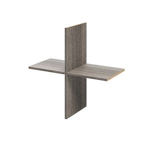 Rafturi, gri stejar, 75 x 75 cm • GoodHome Atomia