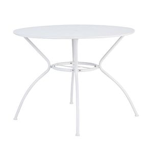 Masa de gradina, otel, crem, rotunda, 4 persoane, 95 x 72 cm  GoodHome vernon