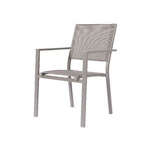 Scaun de gradina si terasa GoodHome Barbana, bej, metalic, 56 x 86 x 59 cm