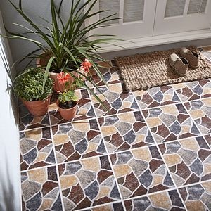 Gresie Exterior, Bej, Portelan, 33 x 33 cm, suprafata 1,663 mp  GoodHome Searocca