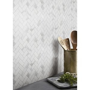 Mozaic portelanat decorativ GoodHome Ultimate Marble, 30x30 cm, alb