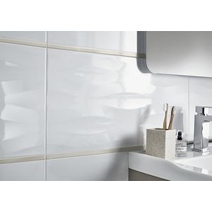 Mozaic interior, gri, sticla, dreptunghiular, 2 x 60 x 8 mm  GoodHome Palmi