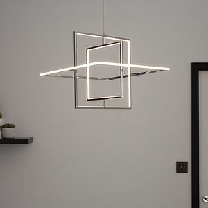 Pendul argintiu, 3000 K, 1 X 30 W • GoodHome Kohmani