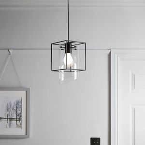 Lustra tip pendul, Negru, 42 W, 1 x E27 • GoodHome Daluiz