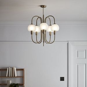 Lustra tip pendul, Auriu, 28 W, 5 x E14 • GoodHome Gammont