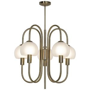 Lustra tip pendul, Auriu, 28 W, 5 x E14  GoodHome Gammont