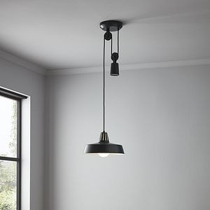 Lustra tip pendul, Negru, 60 W, 1 x E27 • GoodHome Yarra