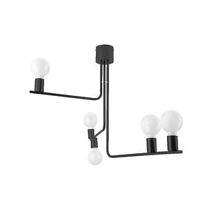 Lustra tip pendul, Negru, 60 W, 5 x E27 • GoodHome Darrah