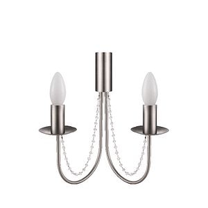 Aplica incandescent, 2 becuri, E14, 56 W • GoodHome Suhel