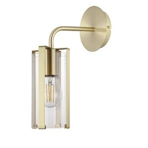 Aplica incandescent, 1 bec, E27, 60 W • GoodHome Saiphi Gold