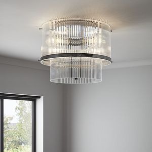 Lustra tip pendul, Argintiu, 28 W, 3 x E27 • GoodHome Rhyolit