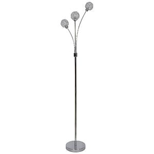 Lampadar Argintiu, G9, 40 W, 165 cm • GoodHome Phaidros