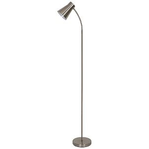 Lampadar Argintiu, E27, 10 W, 165 cm • GoodHome Hentage