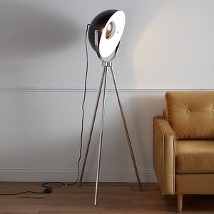 Lampadar Negru, E27, 10 W, 165 cm • GoodHome Selinda