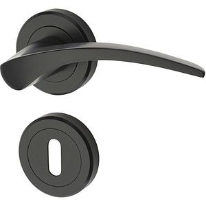 Set manere cu rozete YALE Kite, zinc, negru