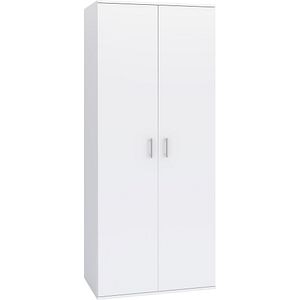 Dulap haine, 2 usi, PAL, 80 x 52 x 190 cm, alb